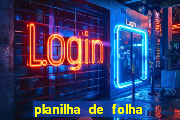 planilha de folha de pagamento